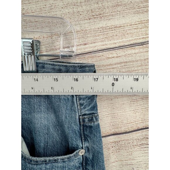 AG Adriano Goldschmied Saige High Rise Straight Jeans Womens 31 Blue Medium Wash - Picture 11 of 12